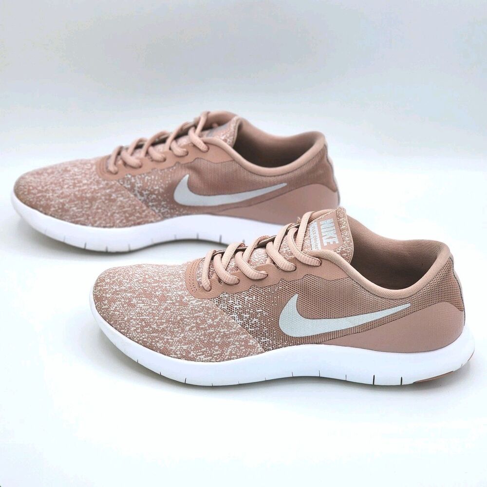 Nike Womens Flex Contact 908995-102 Pink Running  Sneakers Size 8.5 *NO INSOLES*